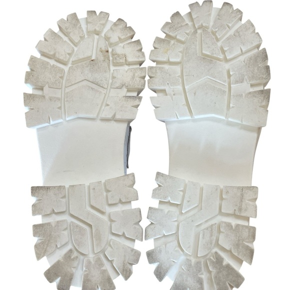 Lola Relola Chunky Lug Sole White Platform Loafers Snakeskin Women's 6.5 - Picture 7 of 10